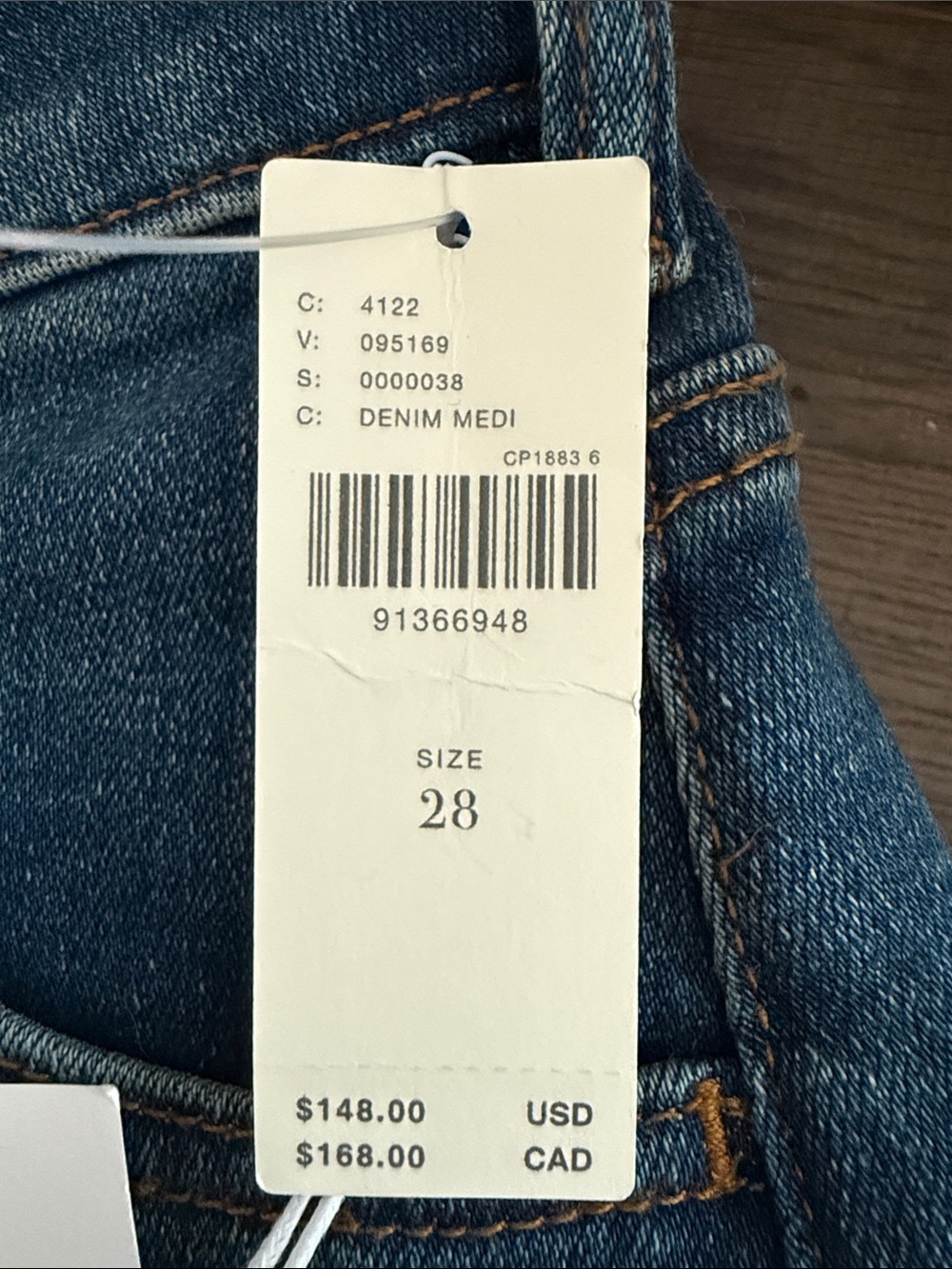 Pilcro Wide-Leg High-Rise Jeans in Dark Blue Wash: Anthropology - Picture 5 of 5